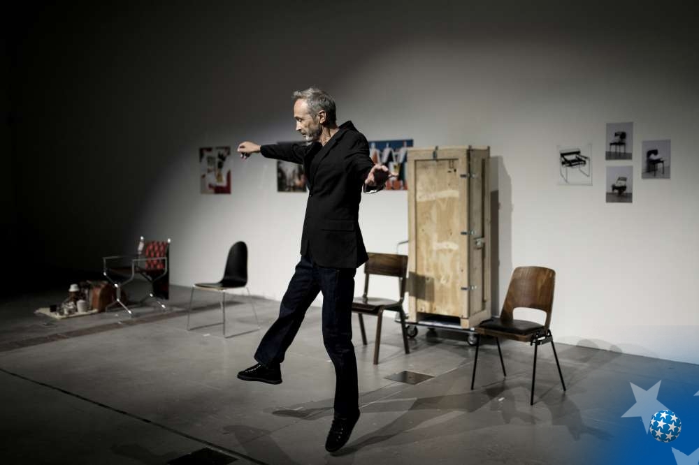 Le spectacle Gardien Party de Mohamed El Khatib et Valérie Mrejen, dans le cadre du festival Actoral au Mucem à Marseille le 9 septembre 2021.