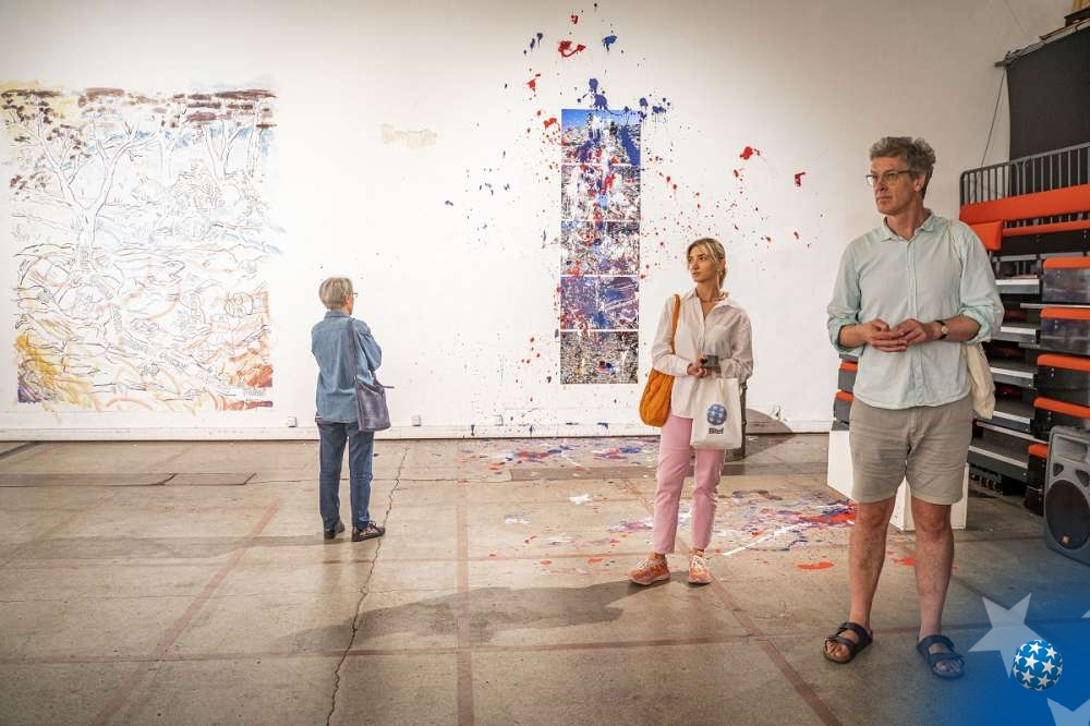 Obilazak izložbe Ovo je mural, Foto: Jakov Simović